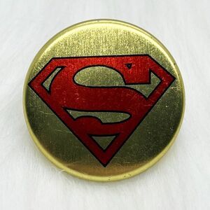 🔮 5/$25 DC‎ Comics Gold Superman Pin